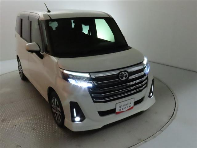 ルーミー カスタムG トヨタ認定中古車 ワンオーナー 衝突被害軽減ブレーキ ペダル踏み間違え急発進抑制装置 車線逸脱警報 先進ライト Tコネクトナビ パノラミックビューモニター DVD再生 フルセグテレビ ETC(8枚目)