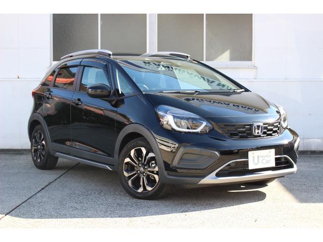 フィット ｅ：ＨＥＶクロスター　電動格納ミラー　ｂｌｕｅｔｏｏｔｈ　車線維持支援システム　ルーフレール　メモリナビ　衝突回避システム　禁煙　１オーナー　フルオートエアコン　整備記録簿　前後センサー　ＬＥＤランプ　エアバッグ　地デジ（2枚目）