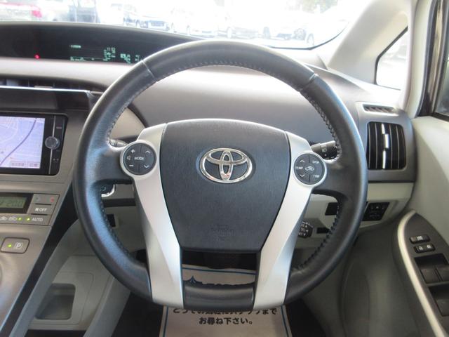 プリウス Gツーリングセレクション 後期型 ハーフレザー 純正ナビ フルセグ Bluetoothオーディオ バックカメラ ETC 音楽録音 ディスク再生 クルコン プッシュスタート ツーリングホイール LEDライト タイミングチェーン(22枚目)