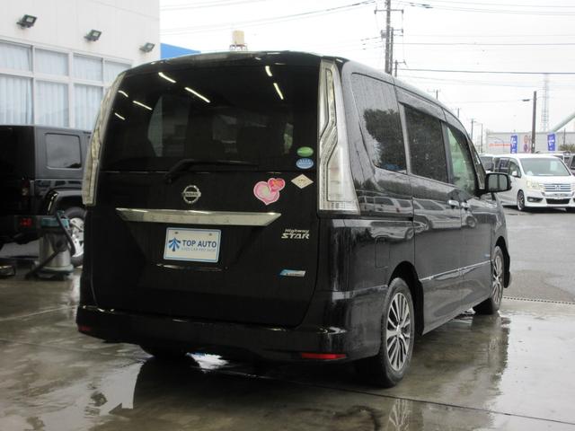 セレナ ハイウェイスターS-ハイブリッド 後期型 衝突軽減 前後ドラレコ 後席モニター バックカメラ ETC クルコン 音楽録音機能 ディスク再生 アイスト LEDライト アイスト タイミングチェーン(4枚目)