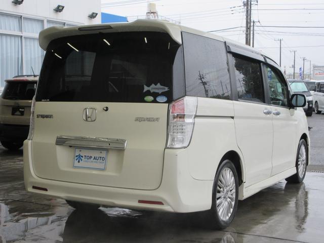 ステップワゴンスパーダ Z HDDナビエディション ワンオーナー 両側電動ドア HDDナビ フルセグ 後席モニター 全周囲カメラ ETC Bluetooth通話 音楽録音 ディスク再生 オプションホイール スマートキー HIDライト タイミングチェーン(4枚目)