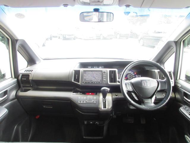 ステップワゴンスパーダ Z HDDナビエディション ワンオーナー 両側電動ドア HDDナビ フルセグ 後席モニター 全周囲カメラ ETC Bluetooth通話 音楽録音 ディスク再生 オプションホイール スマートキー HIDライト タイミングチェーン(5枚目)