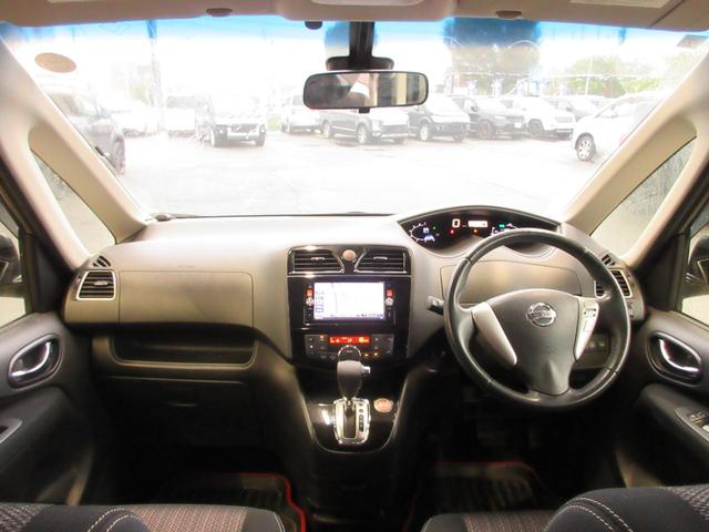 セレナ ハイウェイスター　Ｖセレクション＋セーフティ　ＳＨＶ　後期型　衝突軽減　両側電動ドア　メモナビ　フルセグ　後席モニター　Ｂｌｕｅｔｏｏｔｈオーディオ　バックカメラ　ＥＴＣ　クルコン　音楽録音　ディスク再生　１６インチアルミ　ＬＥＤライト　タイミングチェーン（5枚目）