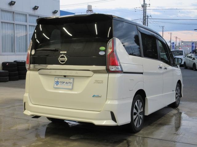 セレナ ハイウェイスター ワンオーナー 衝突軽減 両側電動ドア 9インチナビ フルセグ バックカメラ Bluetoothオーディオ クルコン 音楽録音機能 ディスク再生 LEDライト 16インチアルミ タイミングチェーン(4枚目)