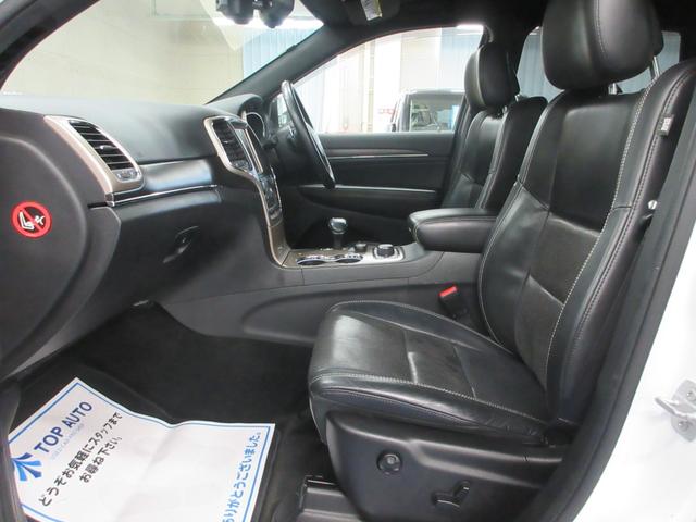 ジープ・グランドチェロキー リミテッド 4WD 後期型 黒革 電動ゲート Uコネクトナビ Bluetooth フロント・サイド・バックカメラ DVD再生 ETC2.0 ドラレコ クルコン ソナー シートヒータ シートクーラ HIDライト タイミングチェーン(24枚目)