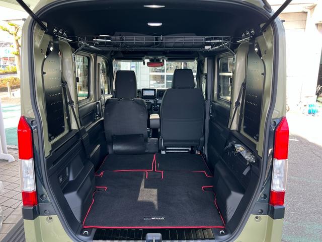 N-VAN+スタイル ファン・ターボ リフトアップ車 社外アルミホイール 純正ナビゲーション 前後ドライブレコーダー ETC USBポート ナビTV 電格ミラー キーレスエントリー 横滑り防止機能 レーンキープ DVD フルセグTV(19枚目)