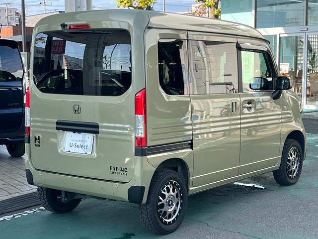 N-VAN+スタイル ファン・ターボ リフトアップ車 社外アルミホイール 純正ナビゲーション 前後ドライブレコーダー ETC USBポート ナビTV 電格ミラー キーレスエントリー 横滑り防止機能 レーンキープ DVD フルセグTV(26枚目)