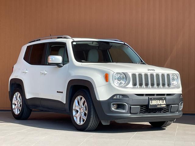 ジープ・レネゲード リミテッド 白革シート シートヒーター パワーシート 社外8インチナビ TV バックカメラ Bluetooth ステアリングヒーター ETC クルコン BSM LKA コーナーセンサー 純正17インチAW ETC(36枚目)