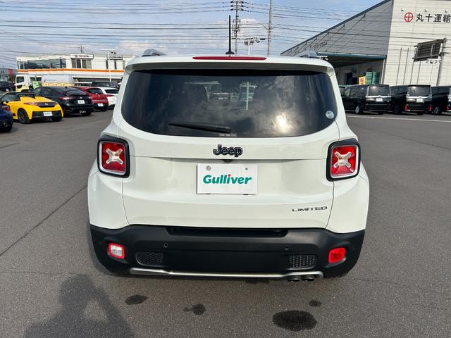 ジープ・レネゲード リミテッド 白革シート シートヒーター パワーシート 社外8インチナビ TV バックカメラ Bluetooth ステアリングヒーター ETC クルコン BSM LKA コーナーセンサー 純正17インチAW ETC(60枚目)