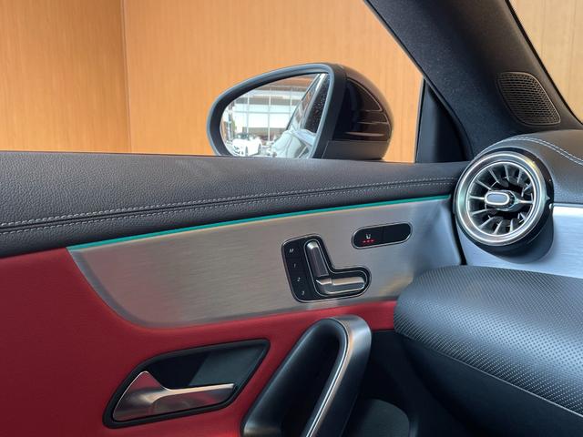 CLAクラス CLA200d AMGライン パナメリカーナグリル サンルーフ 黒赤革シート HUD 360カメラ ナビ TV Bluetooth シートヒーター パワーシート フットトランクオープナー ACC LKA BSM オートハイビーム(28枚目)