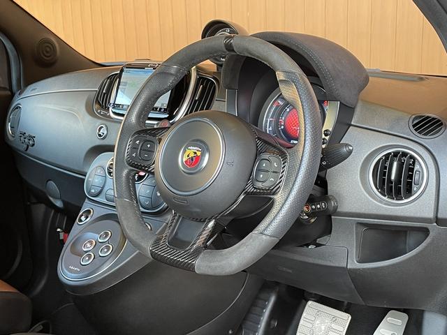 アバルト５９５ コンペティツィオーネ　社外メモリナビ　フルセグＴＶ　バックカメラ　ＣＤ／ＤＶＤ再生／Ｂｌｕｅｔｏｏｔｈ　レコードモンツァマフラー　Ｓａｂｅｌｔシート　Ｂｒｅｍｂｏブレーキキャリパー　ＥＴＣ　ＨＩＤヘッドライト　純正１７ＡＷ（23枚目）