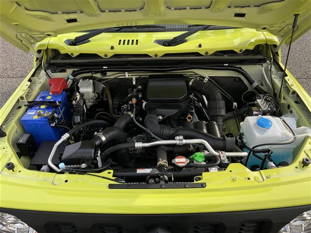 ジムニー XC 衝突被害軽減ブレーキ 4WD 社外16インチアルミホイール冬タイヤセット有 クルーズコントロール 前席シートヒーター 社外1DINデッキ(CD/ラジオ/USB/Bluetooth) 純正LEDライト(9枚目)