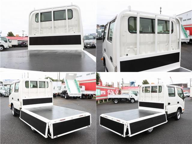ダイナトラック Wキャブロングジャストロー ダブルキャブ 1.25トン積 Wキャブ三方開 6人乗 5速MT3ペダル 数中ドアロック リアヒーター 全席PW付き フォグランプ サイドボックス 鳥居ツノ 荷台寸法210-160-38(8枚目)