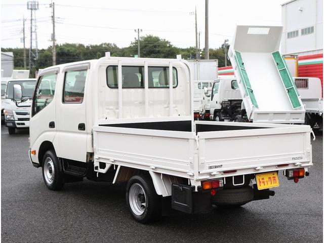 ダイナトラック Wキャブロングジャストロー ダブルキャブ 1.25トン積 Wキャブ三方開 6人乗 5速MT3ペダル 数中ドアロック リアヒーター 全席PW付き フォグランプ サイドボックス 鳥居ツノ 荷台寸法210-160-38(23枚目)