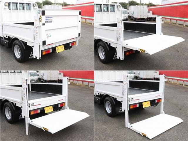 キャンター Wキャブ Wキャブ 垂直パワーゲート 4WD車 1.2トン積 6人乗 外SDナビ フルセグTV バックモニター ETC レーンアシスト 坂道発進補助 Rヒーター ミラーヒーター 新明和製PG 600K(7枚目)