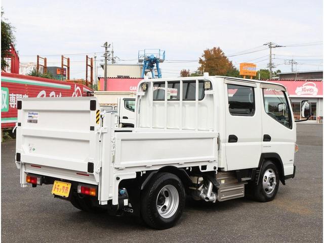 キャンター Wキャブ Wキャブ 垂直パワーゲート 4WD車 1.2トン積 6人乗 外SDナビ フルセグTV バックモニター ETC レーンアシスト 坂道発進補助 Rヒーター ミラーヒーター 新明和製PG 600K(24枚目)