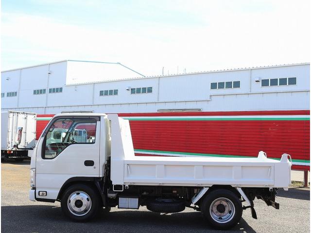 エルフトラック 強化フルフラットローダンプ 3t フルフラットロー 強化ダンプ 6MT 3方開 中間ピン2本 荷台寸305/160/37 新明和DR2-0110SY メッキパーツ ETC 保証書&取説 EG型式4JJ1(110kw)150PS(17枚目)