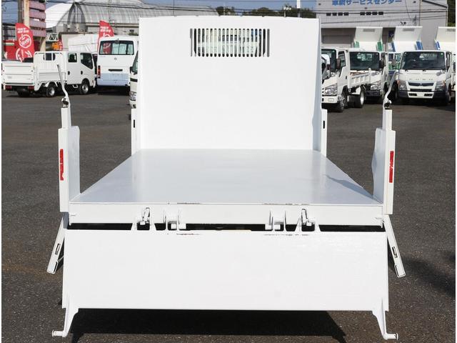 キャンター ダンプ 全低床強化ダンプ三方開 3トン積 5速MT3ペダル キーレス 中間ピン2個 電格ミラー フォグランプ バイザーマット 極東製荷台DD02-31 荷台寸法305-160-38 3t積 F5(26枚目)