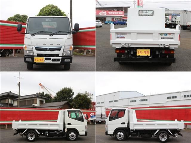 キャンター 全低床ダンプ　２ｔ　全低床強化ダンプ　５ＭＴ　衝突軽減ブレーキ付き！　車線逸脱警報装置　トラクションコントロール　新明和製ＤＲ２－０１１０ＳＹ　３方開　中間ピン　キーレス＆スペアキー　左電動格納ミラー　ＥＴＣ（63枚目）