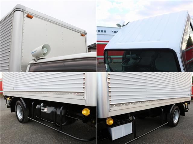 エルフトラック アルミV 1.5トン積 パネルV 三扉開カギ付 キーレス バックカメラ 室内灯ブザー アイドリングS 電格ミラー 拡声器ノボル製 ラッシングレール パブコ製 箱寸法308-164-197(18枚目)