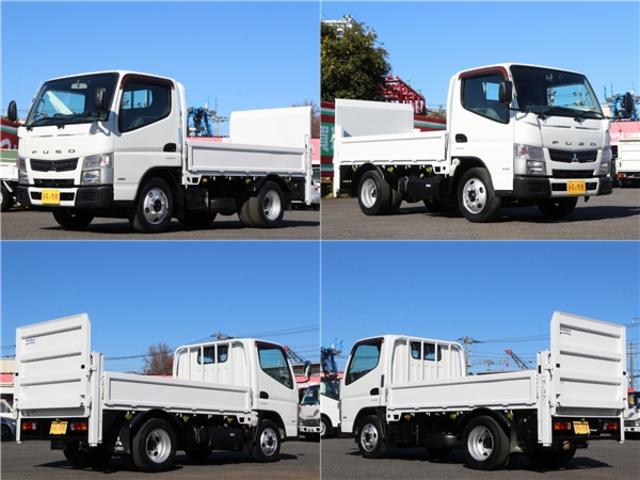 キャンター 　垂直パワーゲート　平ボディ三方開　２．９５トン積　集中ドアロック　レザー調シートカバー　荷台鉄板張り　電格ミラー　　コーナーライト　ドラレコ　荷台寸法３０７－１６０－３２　リフト寸法１１３－１５８（5枚目）