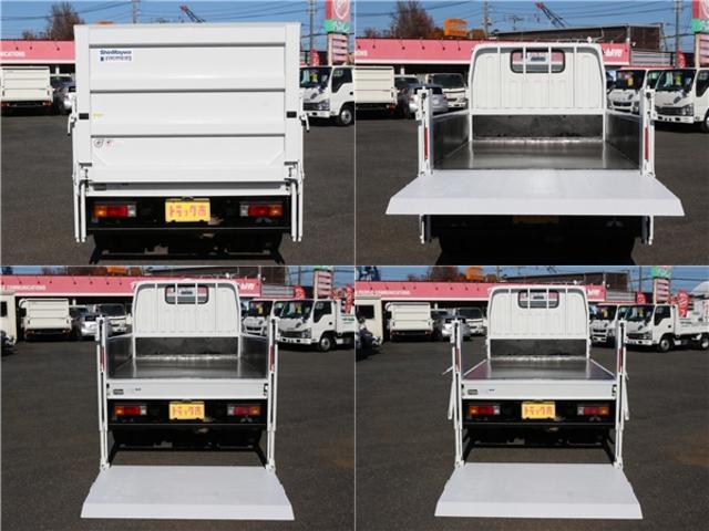 キャンター 　垂直パワーゲート　平ボディ三方開　２．９５トン積　集中ドアロック　レザー調シートカバー　荷台鉄板張り　電格ミラー　　コーナーライト　ドラレコ　荷台寸法３０７－１６０－３２　リフト寸法１１３－１５８（6枚目）