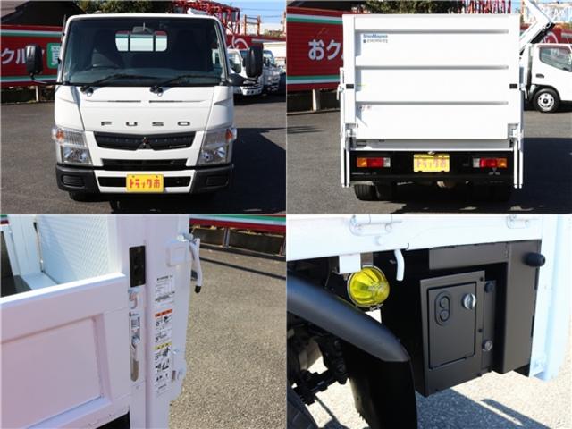 キャンター 　垂直パワーゲート　平ボディ三方開　２．９５トン積　集中ドアロック　レザー調シートカバー　荷台鉄板張り　電格ミラー　　コーナーライト　ドラレコ　荷台寸法３０７－１６０－３２　リフト寸法１１３－１５８（10枚目）