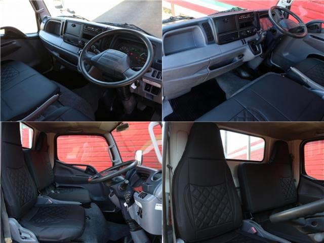 キャンター 　垂直パワーゲート　平ボディ三方開　２．９５トン積　集中ドアロック　レザー調シートカバー　荷台鉄板張り　電格ミラー　　コーナーライト　ドラレコ　荷台寸法３０７－１６０－３２　リフト寸法１１３－１５８（11枚目）