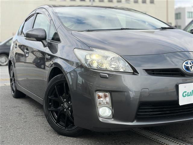 プリウス S LEDエディション 純正ナビ バックカメラ スマートキー プッシュスタート Bluetooth DVD CD AUX TV SD 革巻きステアリング ステアリングスイッチ LEDヘッドライト LEDフォグライト ETC(8枚目)