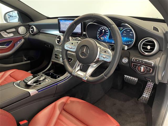Cクラス C43 4マチック パノラミックスライディングルーフ Burmesterサウンド HUD 赤革シート シートヒーター マルチビームLEDヘッドライト MBUX Bluetooth バックカメラ フルセグTV ドラレコ(5枚目)