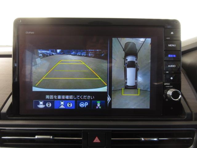 オデッセイ アブソルート・ＥＸ　禁煙車・プラチナホワイトパール・マルチビューカメラ・デカナビ・前後ドラレコ・ＬＥＤヘッドライト・ホンダセンシング・シートヒーター・トリプルゾーンエアコン　パーキングサポート　シ－トヒ－タ－　３列シート（3枚目）