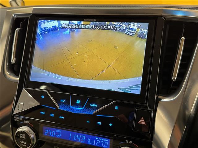 アルファードハイブリッド X 社外10インチナビ バックカメラ フリップダウンモニター Bluetooth フルセグTV 両側電動スライドドア 前後ドライブレコーダー ETC LEDヘッドライト 革調シートカバー フォグランプ(5枚目)