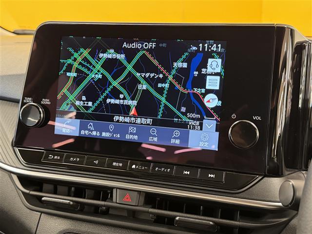 ノート X 純正9型ナビ フルセグ BT プロパイロット 衝突軽減 BSM アラウンドビューモニター デジタルインナーミラー オートLED オートブレーキホールド スマートキー 置くだけ充電 ビルドインETC(3枚目)