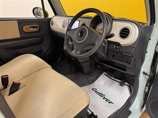 アルトラパン G 社外ナビ ワンセグTV アイドリングストップ プッシュスタート スマートキー 純正ドアバイザー 横滑り防止装置(5枚目)