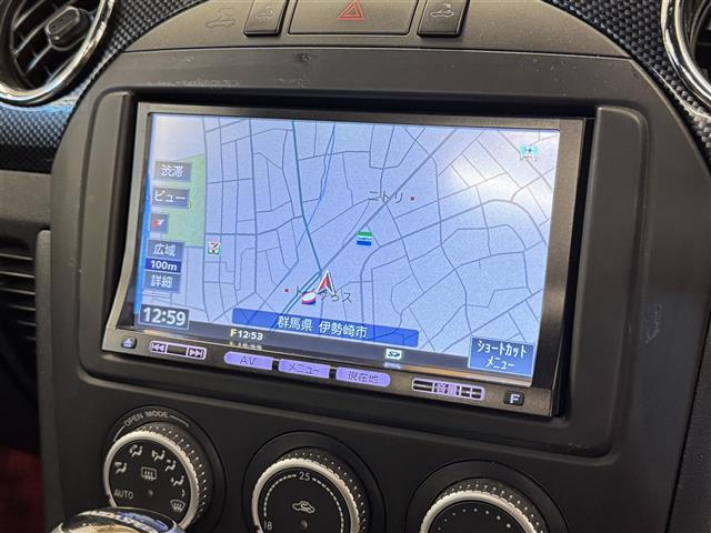 ロードスター Ｓ　ＲＨＴ　純正ナビ　バックカメラ　ＲＥＣＡＲＯシート　ＬＡＲＧＵＳ車高調　ＨＫＳマフラー　ＢＬＩＴＺスロットルコントローラー　ＨＩＤヘッドライト　フォグランプ　本革巻ステアリング　スマートキー　ドラレコ　ＥＴＣ（3枚目）