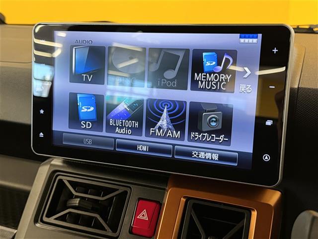 タフト Ｇターボ　スマートアシスト　純正９型ナビ　パノラマモニター　ガラスルーフ　自動駐車　前席シートヒーター　ＬＥＤヘッドライト　フォグランプ　電動パーキング　純正１５ＡＷ　前方ドラレコ　ＥＴＣ　スマートキー２本（4枚目）