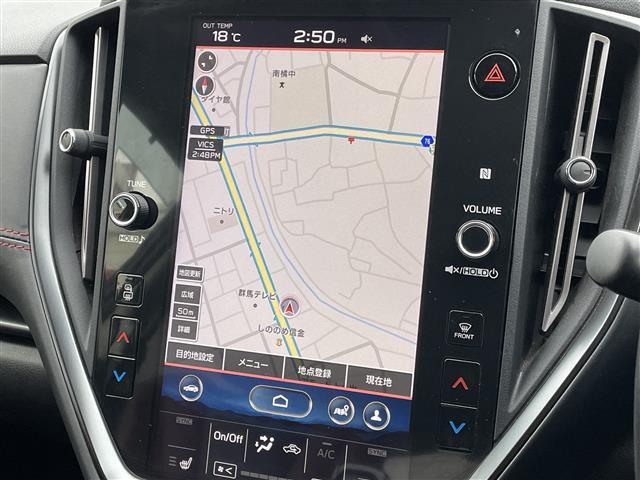 レヴォーグ ＳＴＩスポーツ　ＥＸ　アイサイトＸ　純正１１．６型ナビ　クルーズコントロール　バックモニター　フロント・サイドカメラ　ＳＴＩサイド・リヤエアロ　赤革シート　前席パワーシート　全席シートヒーター　ＬＥＤ　純正１８ＡＷ　ＥＴＣ（6枚目）