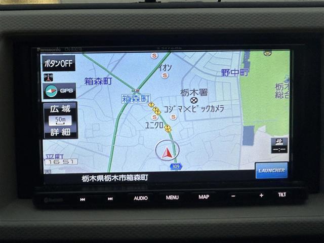 キャロル ＧＳ　社外ナビ　バックカメラ　衝突軽減　横滑り防止　レーンキープ　アイドリングストップ　リアソナー　運転席シートヒーター　ドアバイザー　ＨＩＤベッドライト　オートライト　電動ミラー　社外フロアマット（3枚目）