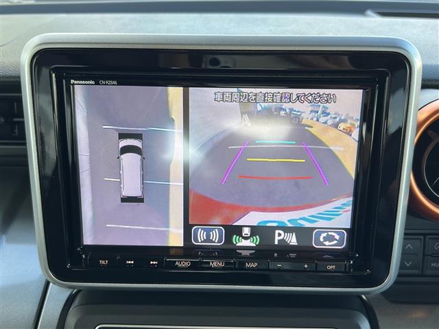 スペーシアギア ハイブリッドXZ 純正ナビ フルセグTV Bluetooth DVD再生 アラウンドビューモニター 前後ドライブレコーダー 後席サーキュレーター シートヒーター 両側パワースライドドア 純正フロアマット ETC(3枚目)