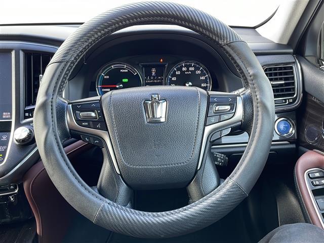 クラウンハイブリッド アスリートS 純正SDナビ・Bluetooth CD DVD・TV フルセグ・バックカメラ 追従式クルーズコントロール ETC2.0 ドライブレコーダー 前席パワーシート 純正17インチアルミホイール(9枚目)