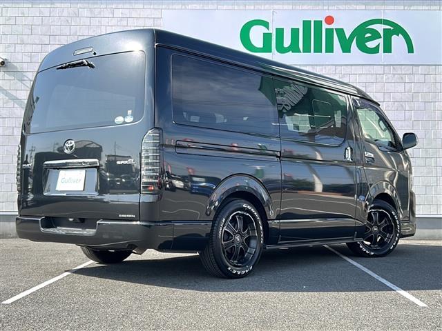 ハイエースバン スーパーGL ダークプライム フルセグTV Bluetooth バックカメラ ドライブレコーダー ETC 後席エアコン 両側イージースライドドア ハーフレザーシート チップアップシート フルフラット仕様 LEDヘッドライト(34枚目)