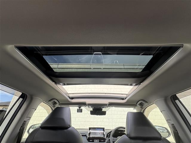 ＲＡＶ４ Ｇ　Ｚパッケージ　大型サンルーフ　黒レザーシート　パワーシート　シートヒーター　社外９型ナビ　フルセグＴＶ　ＣＤ　ＤＶＤ　ＢＴ　バックカメラ　ＥＴＣ　前後ドラレコ　ブラインドスポットモニタ　１９インチＡＷ　禁煙車（24枚目）