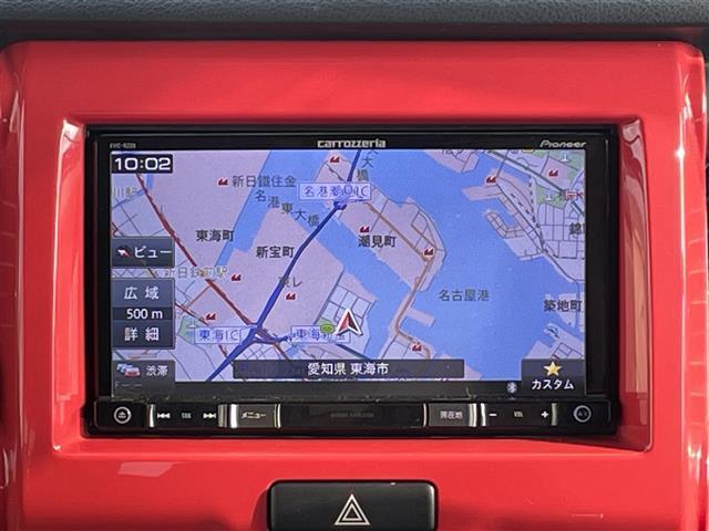 ハスラー Ｊスタイル　社外ナビ　フルセグ　バックカメラ　Ｂｌｕｅｔｏｏｔｈ　シートヒーター　ドアバイザー　ＨＩＤ（4枚目）