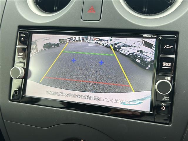 ノート X 純正SDナビ フルセグTV DVD/CD/Bluetooth ETC バックカメラ 前後ドラレコ エマージェンシーブレーキ レーンキープアシスト 純正アルミホイール スマートキー(5枚目)