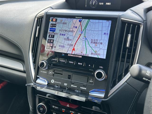 フォレスター プレミアム 純正メーカーオプションナビ Bluetooth フルセグTV バックカメラ ドライブレコーダー 純正ビルトインETC クルーズコントロール 電動リアゲート シートヒーター 純正フロアマット 社外アルミ(9枚目)