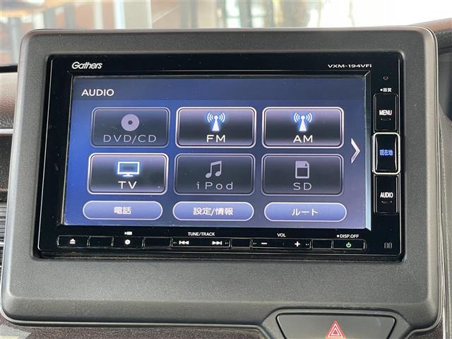 Ｎ－ＢＯＸカスタム Ｇ・Ｌターボホンダセンシング　純正ナビ　バックカメラ　Ｂｌｕｅｔｏｏｔｈオーディオ　フルセグＴＶ　両側パワスラ　ビルトインＥＴＣ　ＬＥＤヘッドライト　ハーフレザー　前席シートヒーター　追従型クルコン　後コーナーセンサー　レーンキー（5枚目）