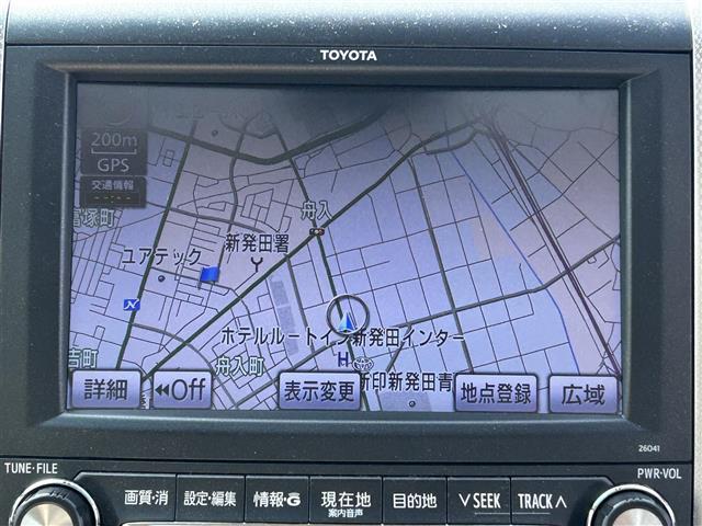アルファード ２４０Ｇ　サンルーフ　クルーズコントロール　ＥＴＣ　両側パワースライドドア　バックカメラ　スペアキー　純正ナビ（ＨＤＤナビ、Ｂｌｕｅｔｏｏｔｈ、フルセグ、ＣＤ／ＤＶＤ）　パワーシートＤＮ席　横滑り防止　ＨＩＤ（4枚目）