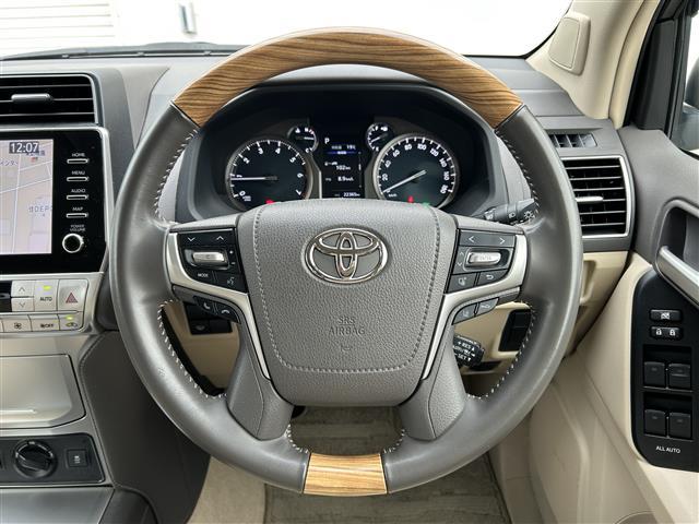 ランドクルーザープラド ＴＸ　Ｌパッケージ　ワンオーナー　衝突軽減　純正ナビ（ＡＭ／ＦＭ／ＢＴ／フルセグ）全方位カメラ　社外前後ドライブレコーダー　クルーズコントロール　ＢＳＭ　ＥＴＣ２．０　ベージュ革シート　シートヒーター　エアーシート（16枚目）