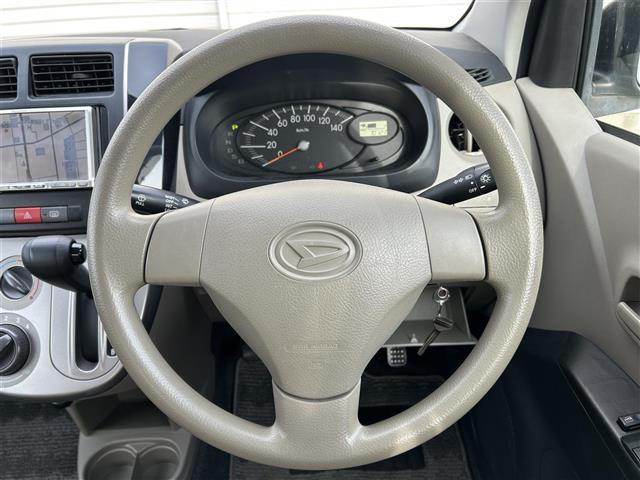 ミラ Xスペシャル 社外ナビ(AM/FM/CD/DVD)フルセグTV ハロゲンヘッドライト ドアバイザー 純正フロアマット リモコンキー スペアキー(10枚目)