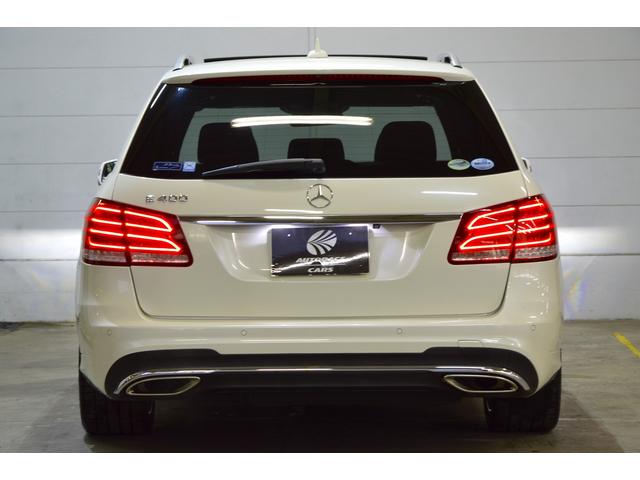 Ｅクラスステーションワゴン Ｅ４００　ステーションワゴン　アバンギャルド　当社買取車両・３３３ｐｓ３．５Ｌツインターボ・３６０°カメラ・ダイヤモンドホワイト・パノラミックルーフ・レーダーセーフティＰＫＧ・パークトロニック・キーレスゴー・前後シートヒーター・パワーバックドア（8枚目）